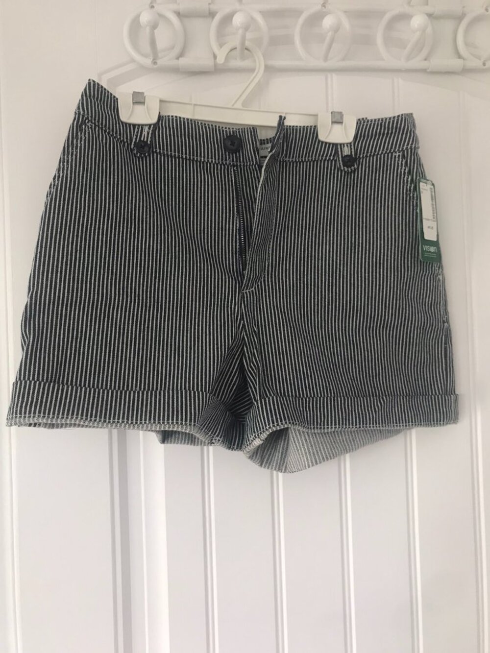 Simons Navy Striped Short